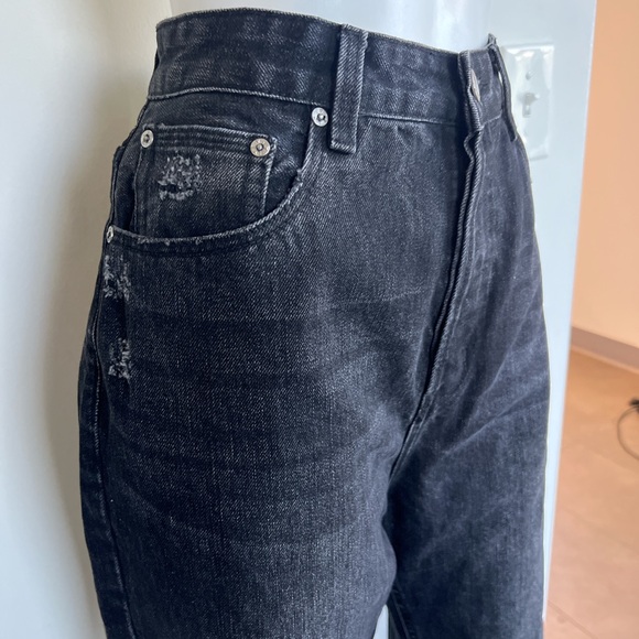 ZGY DISTRESSED FADED HIGH RISE JEANS - Picture 4 of 8